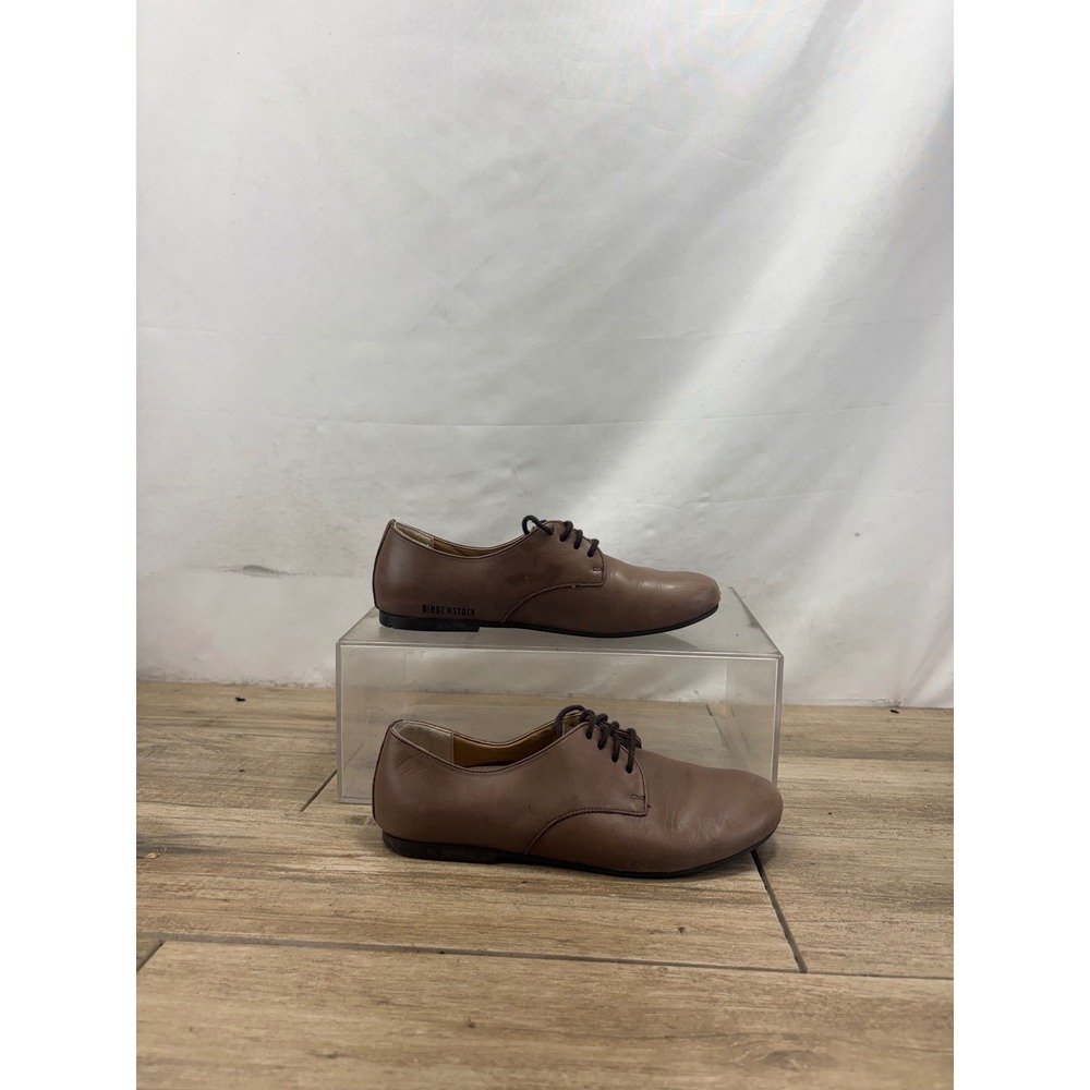 Birkenstock Keppel Brown Leather Lace Up Oxford Flats Women Size 36 L5